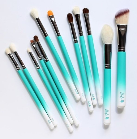 Hulu kosmetyczka + zestaw 12szt. pędzli ombre